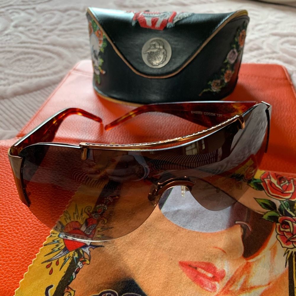 Ed Hardy Sunglasses - like new!